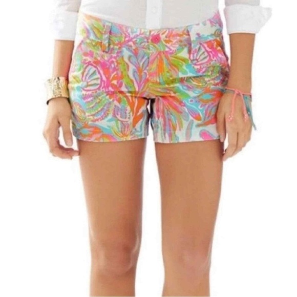 Lilly Pulitzer Callahan Shorts 5" Scuba to Cuba Print Women’s 2 - Picture 3 of 7